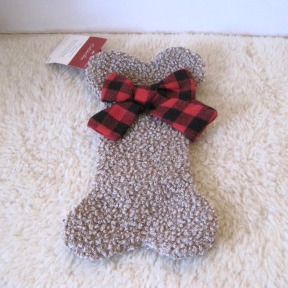 Celebrations Faux Fur Bone Stocking